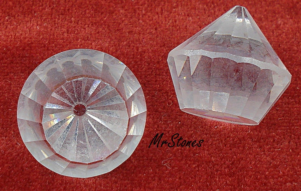 18mm (4866) Crystal Clear Cupcake Swarovski Unfoiled DS Co.