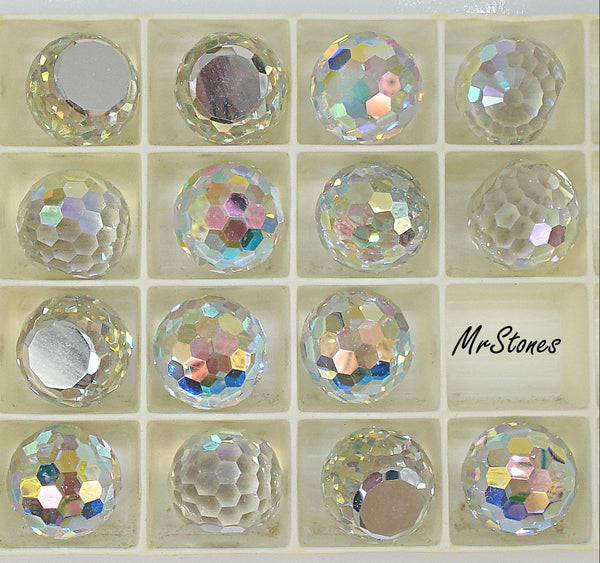 16mm (4861) Crystal AB 3/4 Fire Ball Swarovski DS Co.