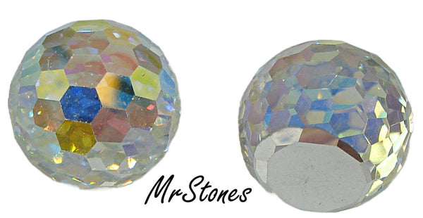 10mm (4861) Crystal AB Swarovski DS Co 3/4 Fire Ball