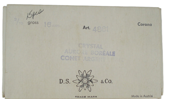 16mm (4861) Crystal AB 3/4 Fire Ball Swarovski DS Co.