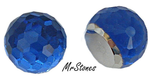 12mm (4861) Sapphire Blue 3/4 Fire Ball Swarovski DS Co.
