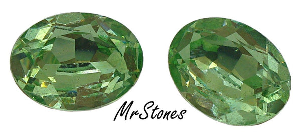 16x12mm (4140) M/C Peridot Green Oval Shape Swarovski DS Co.