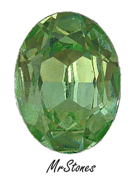 16x12mm (4140) M/C Peridot Green Oval Shape Swarovski DS Co.