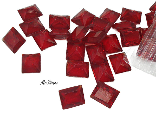 8x6.5mm (4500/2) TTC Siam Unfoiled Cushion Shape