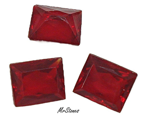 8x6.5mm (4500/2) TTC Siam Unfoiled Cushion Shape