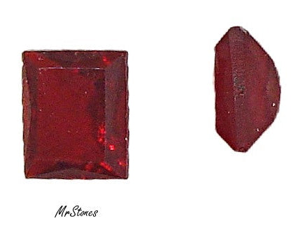 8x6.5mm (4500/2) TTC Siam Unfoiled Cushion Shape