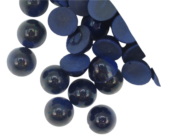 13mm (2099/4) Lapis Blue High Dome 7mm Glass Round Cabochon