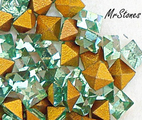1.9mm (4400) Peridot Green Swarovski Square Shape