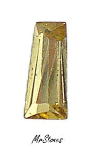 5x2.5x2mm (4700) #11 Light Topaz Tapered Baguette Keystone