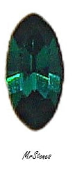 6x3mm (4100) Emerald Green Oval Shape