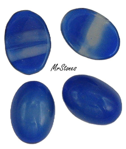 14x10mm (2195) Lapis Blue Glass Oval Cabochon 8pk/$1.00