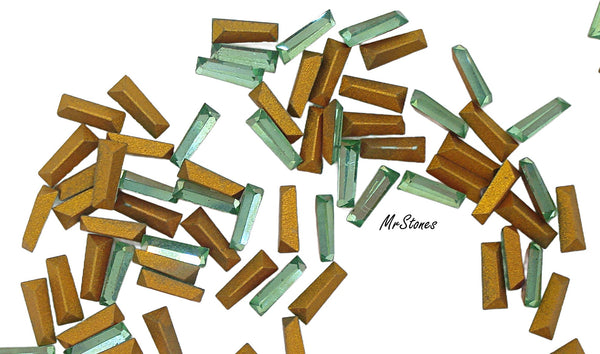 5x2x1.5mm (4700) #10 Peridot Tapered Baguette Keystone