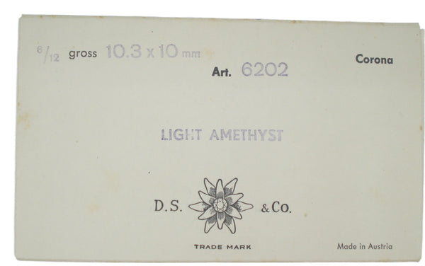 10.3x10mm (6202) Light Amethyst Swarovski Heart Dangle Pendant