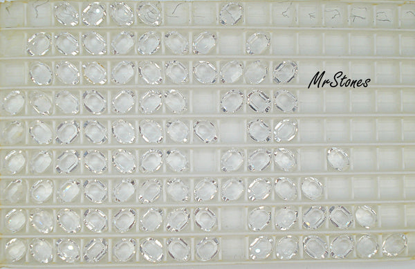 8x6mm (4110/2) TTC Crystal Clear Oval Shape Channel Cut Swarovski
