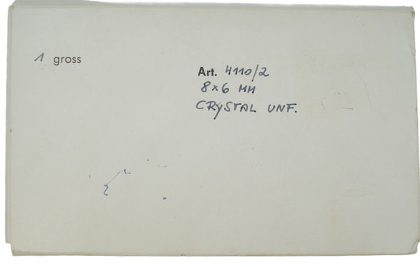 8x6mm (4110/2) TTC Crystal Clear Oval Shape Channel Cut Swarovski