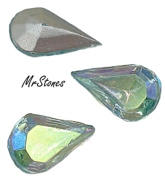 10x6mm (4300/2) TTC Aqua AB Pear Shape