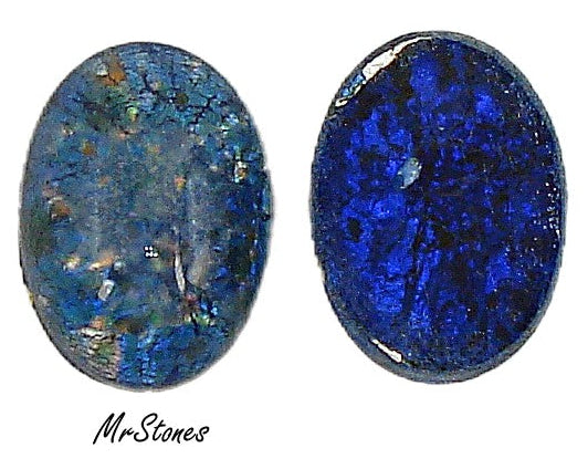 18x13mm (1685) Blue Opal New Color Oval Czech Cabochon