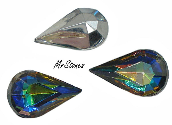 13x7.8mm (4300/2) TTC Czech Vitrail Medium Pear Shape Teardrop