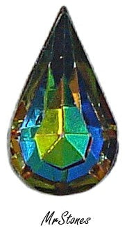 13x7.8mm (4300/2) TTC Czech Vitrail Medium Pear Shape Teardrop