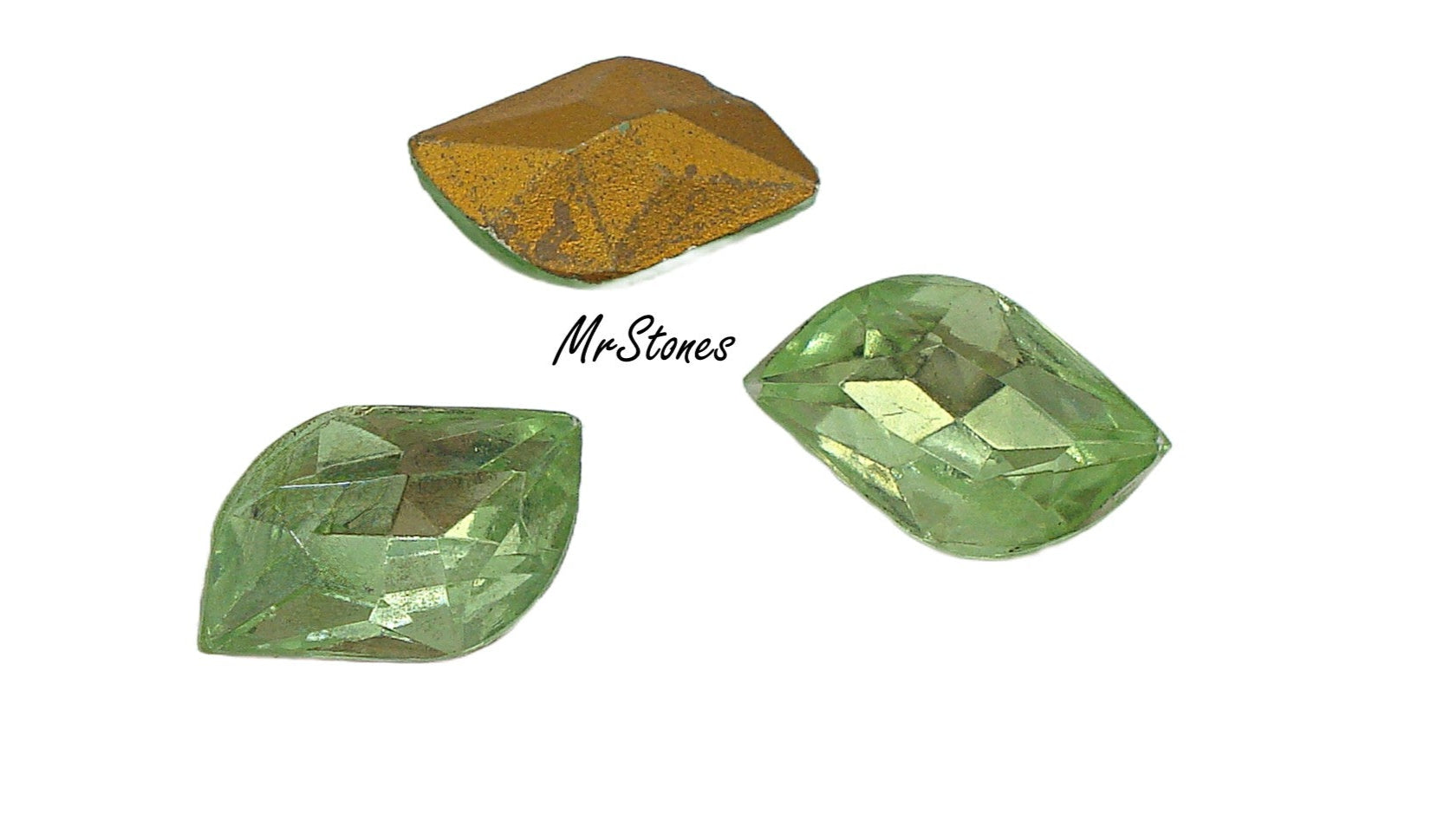 12x8mm (4804) Peridot Green Lazy S Left Slant Swarovski