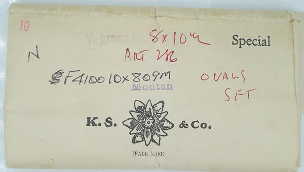 10x8mm (F4100) Montana Sapphire Oval in 4 prong Brass Setting