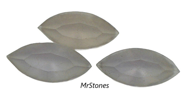 15x7mm (4200/2) Light Amethyst Frosted Matte Marquise Navette