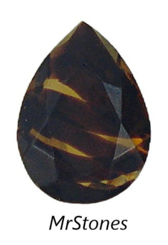 18x13mm (4320/2) TTC Tortoise Unfoiled Pendeloque Pear