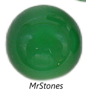 11mm (2194) Dark Green Moonstone Round Cabochon