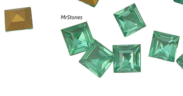 7mm (4410) Light Emerald Step Cut Square Shape