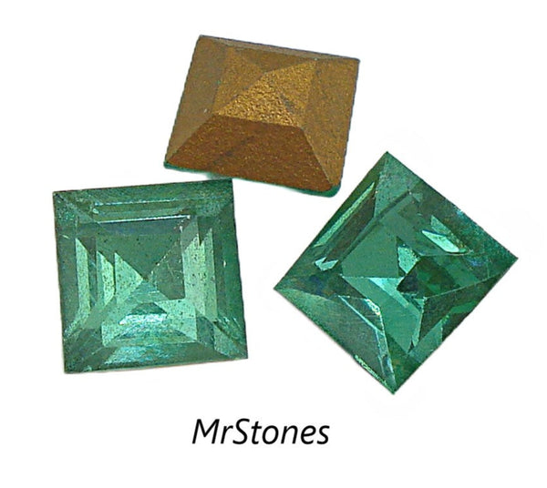 7mm (4410) Light Emerald Step Cut Square Shape
