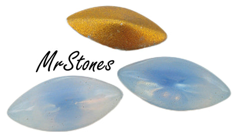 15x7mm (3146) Sapphire Blue Sabrina Marquise Navette Buff Top Doublet