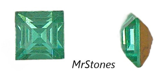 7mm (4410) Light Emerald Step Cut Square Shape