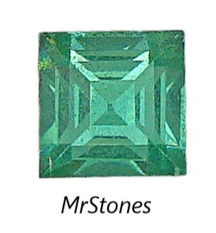 7mm (4410) Light Emerald Step Cut Square Shape