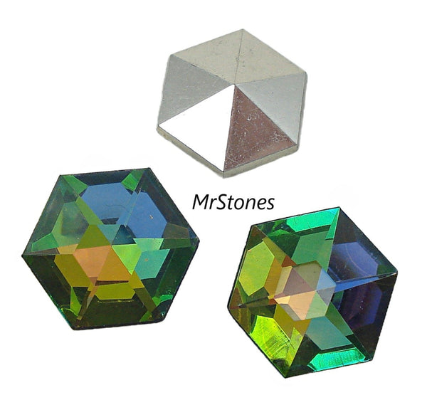 12mm (4730) Czech Vitrail Medium Hexagon Shape