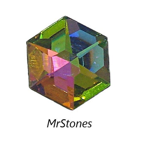 12mm (4730) Czech Vitrail Medium Hexagon Shape