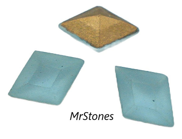 10x7mm (4710) Old Aqua Frosted Matte Diamond Shape