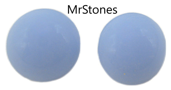 8.2mm (3189) (39ss) Opaque Blue Round Buff Top Doublet 1pc or 12pc