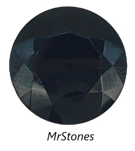 32mm (1200/2) TTC Jet Black Unfoiled Round Czech Dentelle