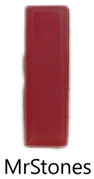 10x3mm (4500/2) TTC Cherry Red Un-foiled Baguette 4/$1.00