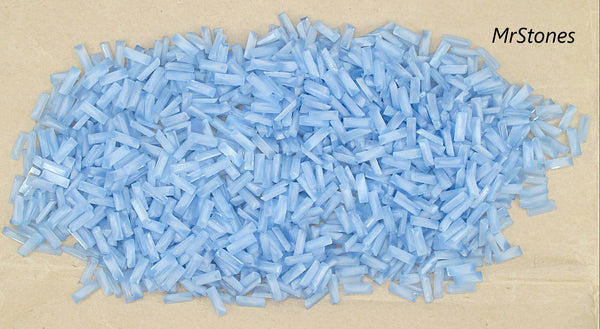 6x2mm (3932) Light Blue Moonstone Flatback Baguettes 4pk/$1.00