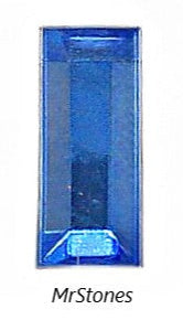 7x3mm (3932) Sapphire Blue Flatback Baguette 8pk/$1.00