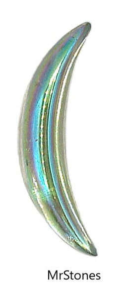 21x4mm Peridot AB Crescent Moon Cabochon