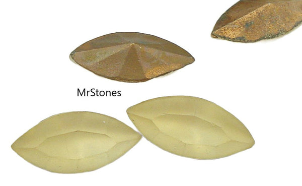 15x7mm (4200/2) Jonquil Frosted Matte Marquise Navette