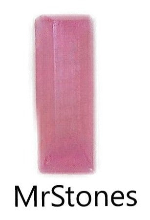 6x2mm (3932) Flawed Rose Pink Flat Back Baguette 1pc/$0.50 or 5pc/$1.00