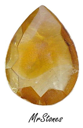 18x13mm (3101) Topaz Jonquil Bi Color Sabrina Pendeloque Buff Top Doublet