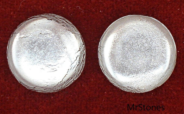 15mm (2194) Crystal Icy Foiled Back Round Cabochon