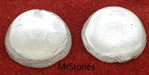 15mm (2194) Crystal Icy Foiled Back Round Cabochon