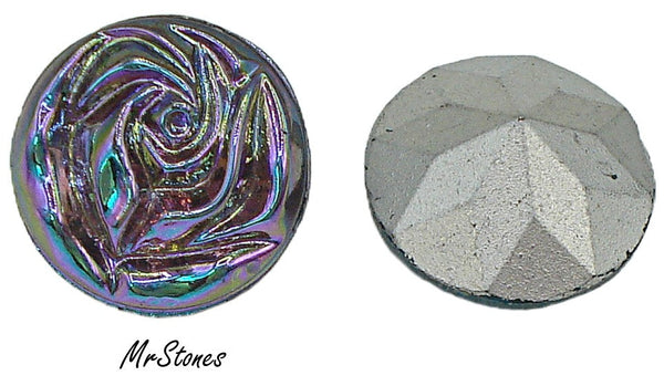 14.5mm (60ss) Amethyst AB Special Flower Rose Cut