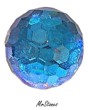 14mm (4861) Bermuda Blue 3/4 Swarovski Fire Ball