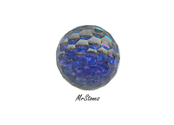 14mm (4861) Bermuda Blue 3/4 Swarovski Fire Ball